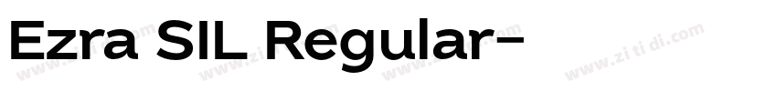 Ezra SIL Regular字体转换